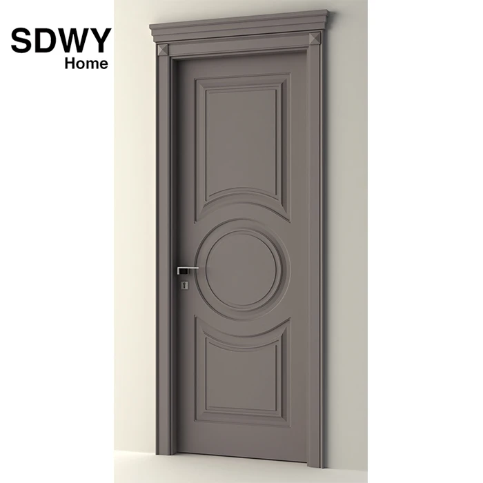 modern design flush doors single swing mahogany solid interior wood door