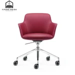 modern leather office chair genuine leather reclining swivel cotton designer chair