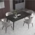 Import Modern nordic Furniture white marble top glod metal dining room table set from China