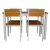 Import Modern restaurant metal frame dining table from China