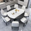 Modern Style Furniture Marble Expandable Folding Dining Table Dining Table Set With Lazy Susan