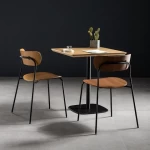 modern  wood dining table industry designs black coffee table top restaurant use small table set