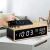 Import Modern Wooden LED Digital Wireless Charging Alarm Clock with Quality Speaker from China
