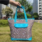 Monogrammed Insulated Waterproof  Large Sealed Grocery Cooler Serape Leopard Cooler Cow Hide Tote Bag