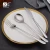 Import Most Popular Korean Knife And Fork Spoon Dinner Set Flatware Set Stainless Steel Cutlery from China