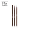Multi-color private label thin eyebrow pencil with brush