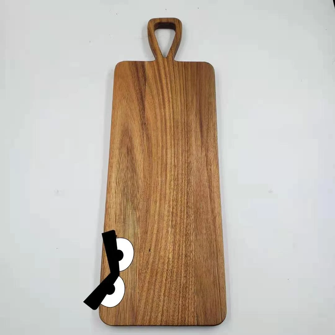 Multi-functional Rectangle Large Acacia Wood Cutting Board with Handle Chopping Blocks