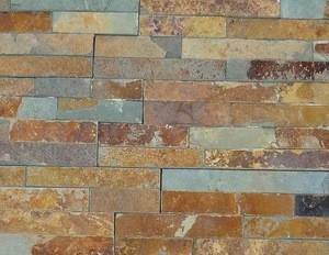 Natural Grey Slate Culture Stone Exterior Wall Cladding Stone Construction Stone