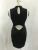 Import New arrival 2020 Sleeveless Sexy Black and White  Women Bodycon Dress Club Party Ladies Knee Length Pencil Dresses from China