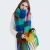 Import New autumn and winter imitation cashmere scarf women&#x27;s wool knitted Plaid shawl with warm and thickened customization from China