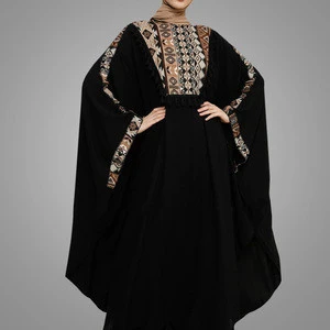 New Burka Design Muslim Dress Hand Embroidery Muslim Clothing Full Body Islamic Clothing
