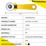 NEW Design 45mm Rotary Cutter Flexible Blade Fabric Leather Cutting Tool Homemade Craft Sewing Accessory