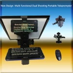 NEW DESIGN 5 inch parrot teleprompter for phone shooting and DSLR camera shooting with remoter