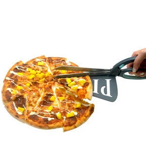 New design  Multifunctional Kitchen Big Pizza scissors Pizza wheel CutterScissors Chef Stainless Steel Detachable Spatula Shovel