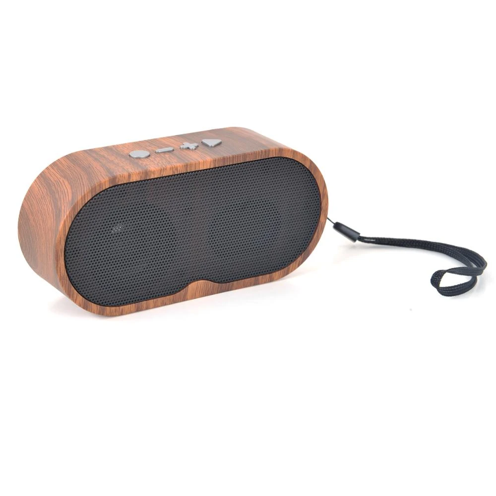 New Design Outdoor Small Speaker Retro Wireless Wooden Bluetooths Speaker With HD Sound FM Radio