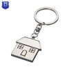 New design various wood rectangle shapes metal key chains