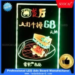 New invented LED menu book board for restaurant menu with double long side
