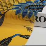 New Product Beautiful Dress Big Flower Printed Chiffon Fabric 100% polyester womens sleepwear fabric