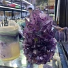 New product wedding souvenirs guests gemstone healing folk crafts purple amethyst crystal lamp
