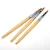 Import New style disposable nail art brushes set 3 pcs  bomboo fiber brush on nail glue nail brush from China