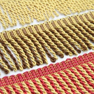 New wholesale custom cotton ribbon trim bullion fringe for curtain