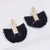 Import Newest Bohemian Style Geometric Bright Metal Statement Tassel Dangle Earrings Handmade Fashion Jewelry from China