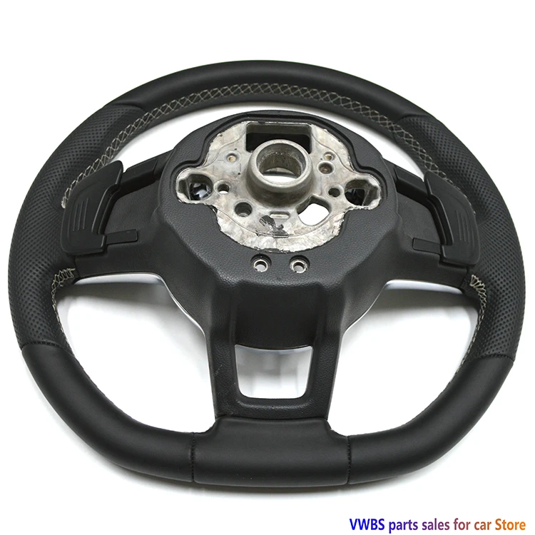 Newest Hot Sale Steering Wheel With Perforated Leather Paddles For Volkswagen