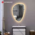 Newly Designed Hotel House Decoration Living Room Wall-mounted Defogger Bathroom Led Mirror