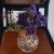 Import Nice desk decoration handmade k9 small round ball shape flower arrangements crystal glass bohemia flower vase wholesale from China