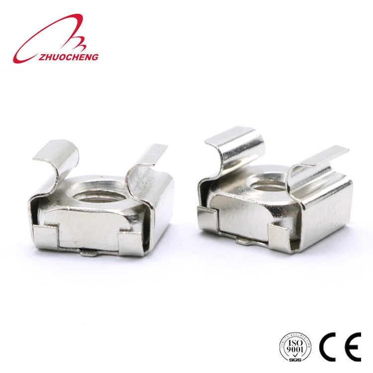nickel plated standard cage nut 3mm plate used for cabinet