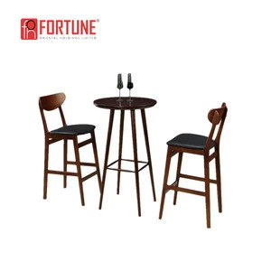 Night club bistro bar stool wholesale furniture wooden/steel industrial bar stools set