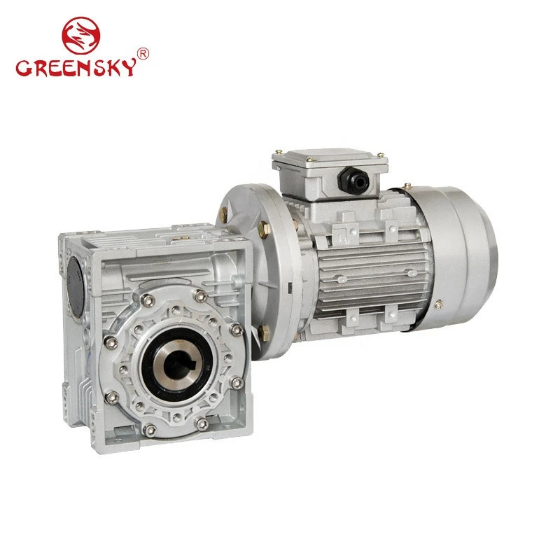 NMRV Worm Gearbox IEC Electric AC Motor Reduction Gearmotor Speed Reducer