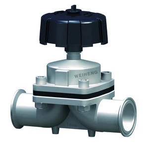 Normally Open Manual Stainless Steel Sanitary Diaphragm Valve