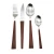 Import OEM 24piece high quality reusable  plastic cutlery set  dinner fork and spoon set with marble handle from China