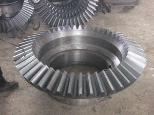 OEM custom non-standand precision casting  steel spur bevel gear ring