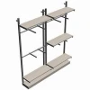 oem customized pipe cutting welding square tube metal fabrication popular adjustable display racks for clothes