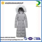 OEM ODM custom full long girls down feather jackets
