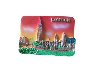 OEM promotional gift World City Custom resin Tourist Souvenir 3d fridge magnet