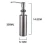 Import OEM Quality Malaysia Antirust Stainless steel Refillable Kitchen Liquid Soap Dispenser from China