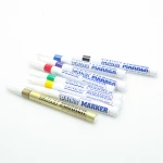 Munhwa Permanent Markers Pens, 8 Colors, Medium Point, Alcohol