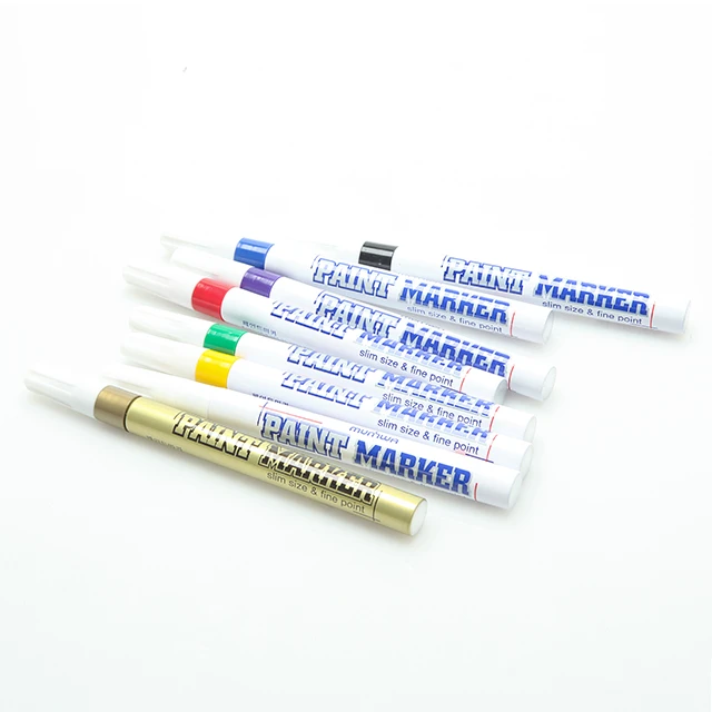 Oil based opaque permanent ink acrylic fine tip paint marker