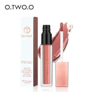 O.TWO.O Top Brand Mekup Cosmetic Soft Touch Velvet Matte Long Lasting Lip Gloss