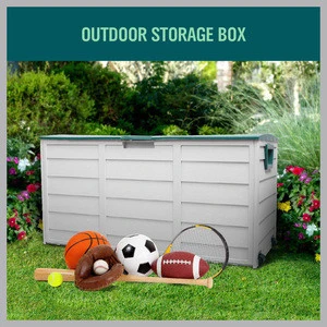 Outdoor Garden Plastic Storage Cushion Shed Tool Box 260L