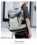 Outdoor Sport Waterproof PU Leather Man Black School Backpack For University Student Backpack with usb port