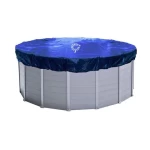 Outdoor Waterproof and Anti-UV Swimming Pool Cover Polyethylene Pool Tarpaulin for Round Pools with Eyelets
