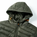 outdoor  windbreaker mens winter padding coat with hoodie  winter padded jacket men