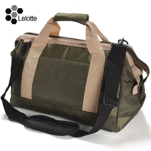 Overnight Water Resistant Waterproof Canvas Nylon Foldable Luggage Sports Gym garment Travel Duffel Bag