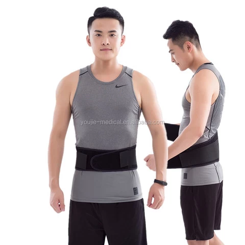 Pain Relief Elastic Waist Decompression Back Support Belt Brace Lumbar Spine Disc Traction