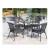 Import PE Rattan Swing Pool Table And Chair Dining Table Garden Sets For Outdoor Furniture from China