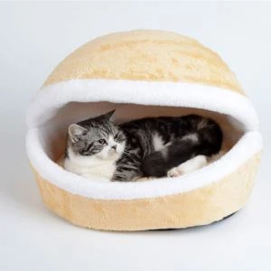 Pet Products Best Selling Plush Animal Shell Shaped Pet Beds Dog Bed Eco-Friendly Cat House